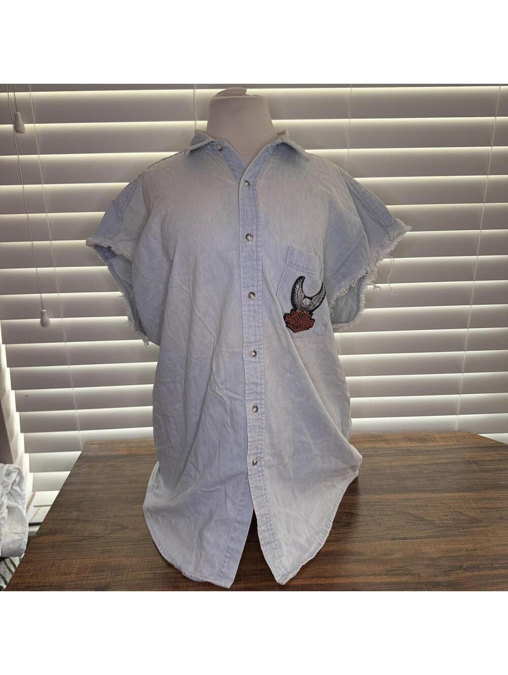 Harley-Davidson Vintage Sleeveless Denim Shirt